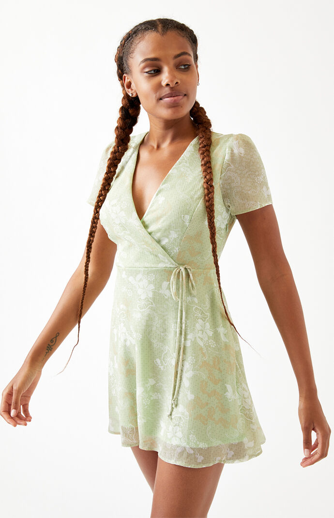 pacsun wrap dress