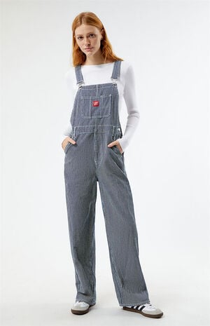 By PacSun Striped Workwear Overalls image number 2
