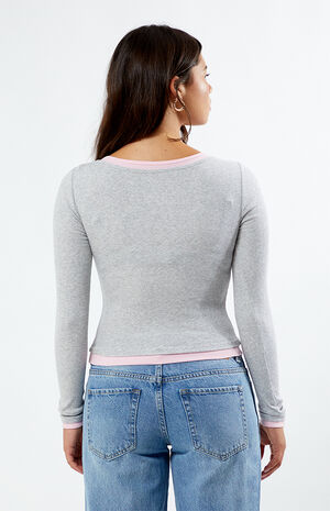 Double Layered Long Sleeve Top image number 4