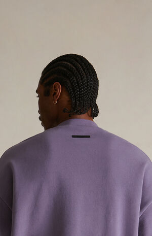 Lavender Heavy Fleece Crew Neck Sweatshirt image number 5