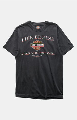 Black 2000s Harley Davidson T-Shirt image number 1