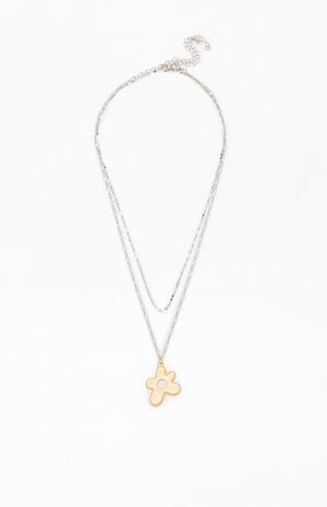 Thalia Flower Layered Necklace image number 1