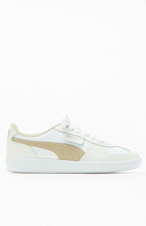 Women's White Palermo Leather Sneakers image number 1
