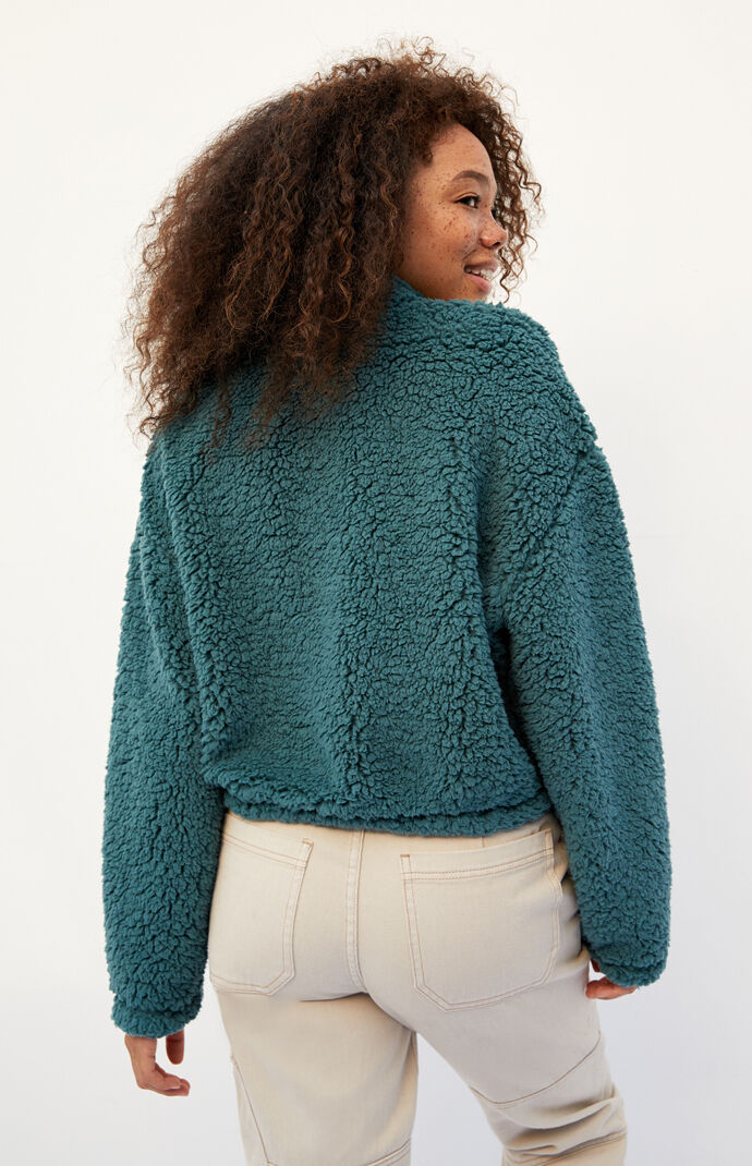 PacSun Simone Sherpa Henley Sweatshirt PacSun