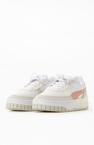 Women's White & Gray Cali Dream Pastel Sneakers image number 2