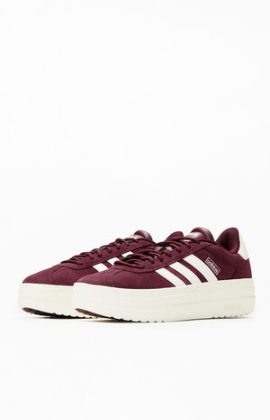 Women's Maroon VL Court Bold Sneakers image number 2