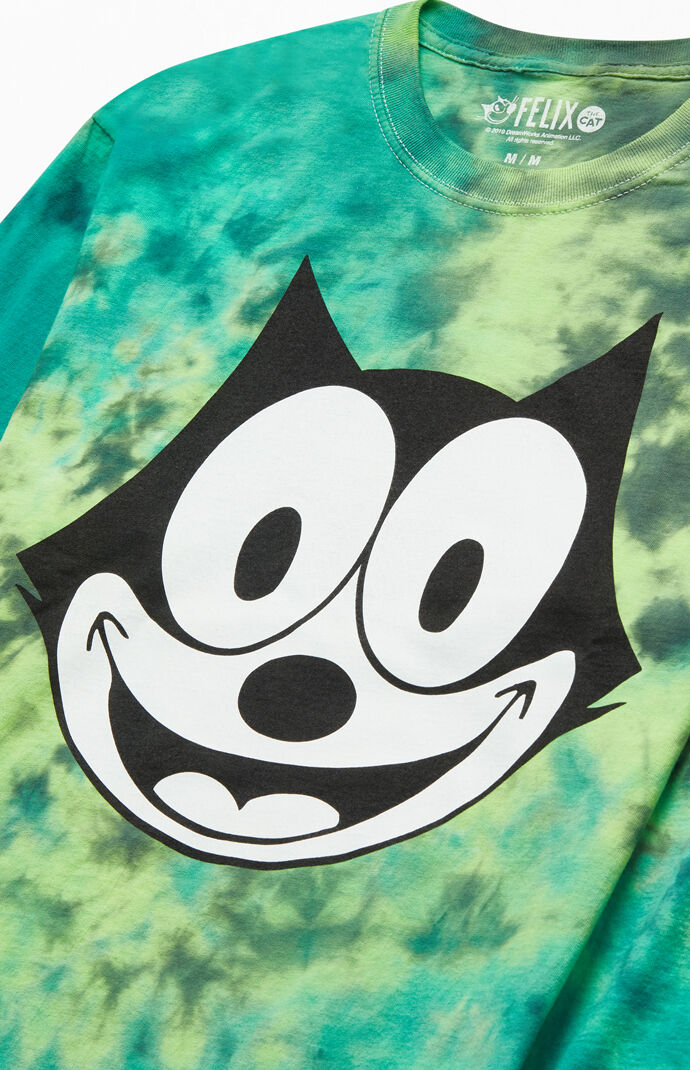 Felix The Cat Tie Dyed Long Sleeve T Shirt Pacsun