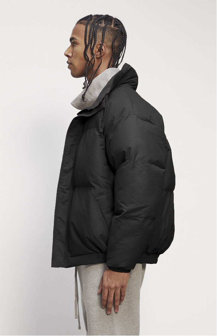 Essentials Black Puffer Jacket