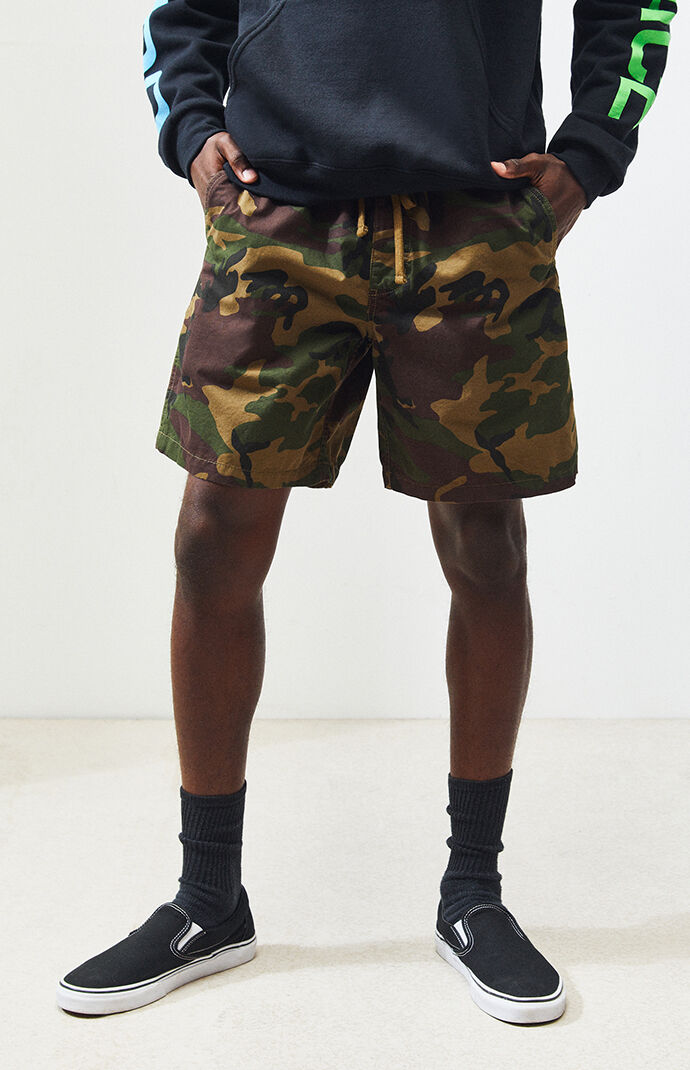 Mens camo drawstring shorts Clearance