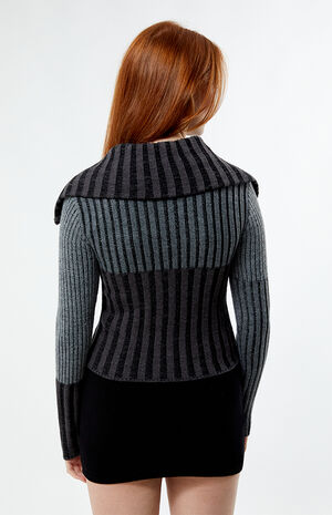 Creator Ribbed Knit Cardigan image number 4