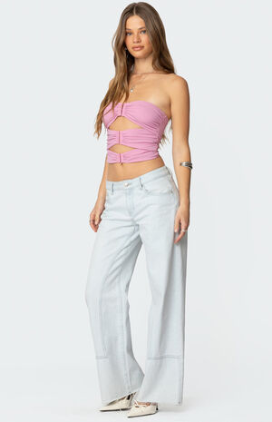 Ariella Cut Out Strapless Top image number 4