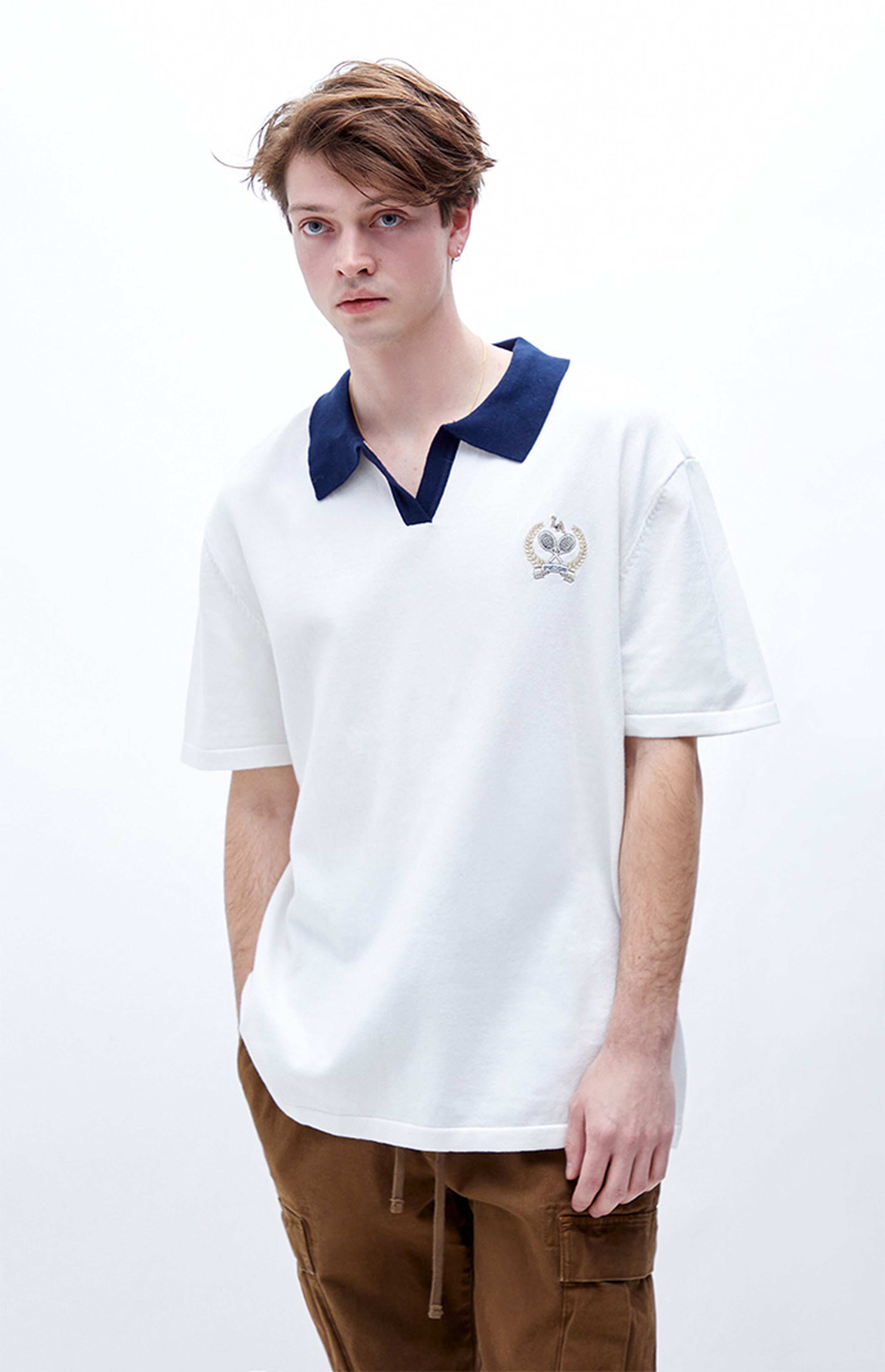 PacSun Tennis Club Knit Polo Shirt PacSun