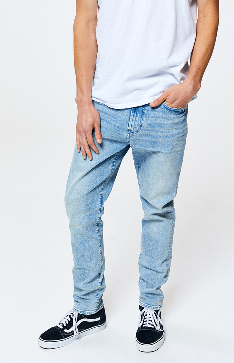 Light Indigo Slim Taper Jeans PacSun PacSun