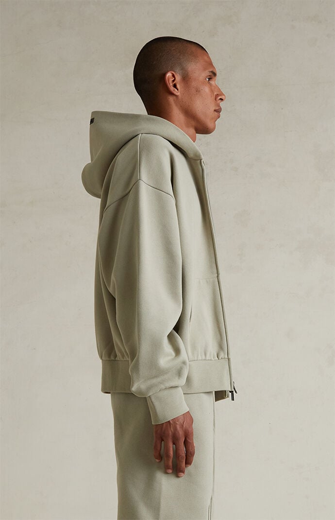 Fear of God ESSENTIALS Abbey Stone Classic Fleece Zip Up Hoodie