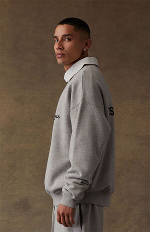 Essentials Fear Of God Dark Oatmeal Crew Neck Sweatshirt | PacSun