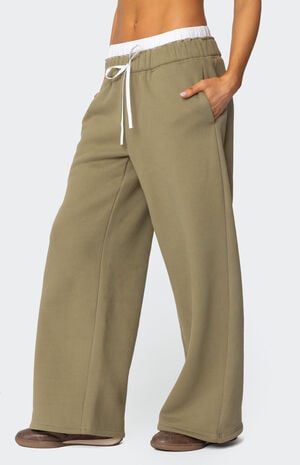 Drawstring Boxer Detail Sweatpants image number 4