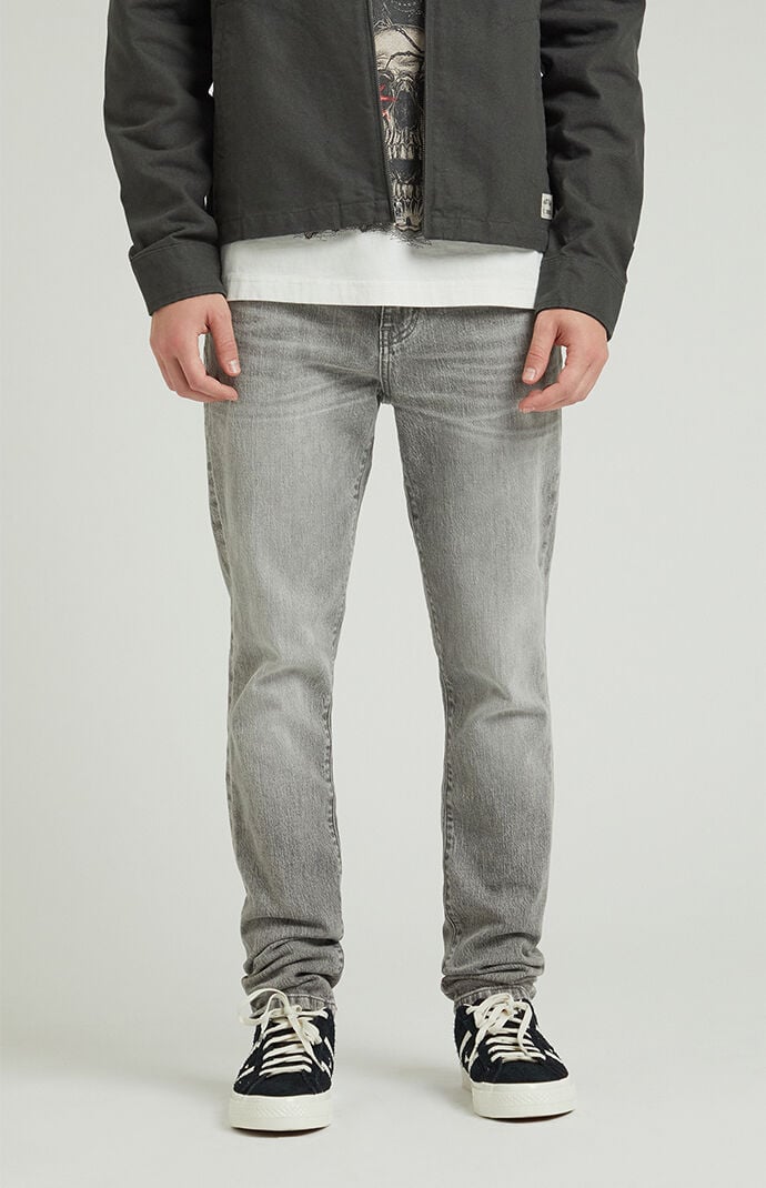 Pacsun Bryce Stacked Skinny Jeans Stretch Gray