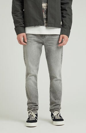 Stacked Skinny Gray Jeans