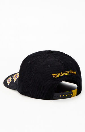 LA Lakers Corduroy Snapback Hat image number 3