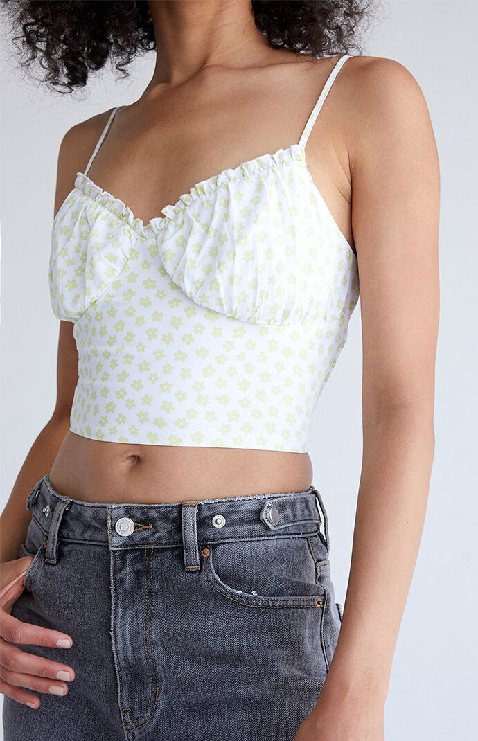 LA Hearts Ruffle Bustier Tank Top at PacSun.com