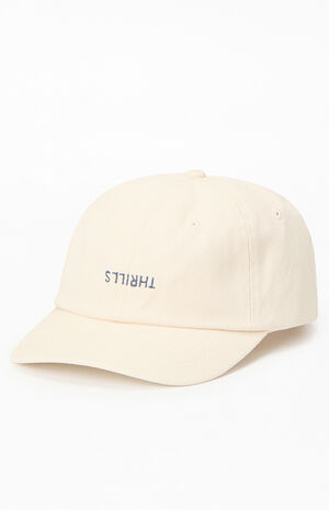 Off White Minimal 6 Panel Dad Hat image number 4