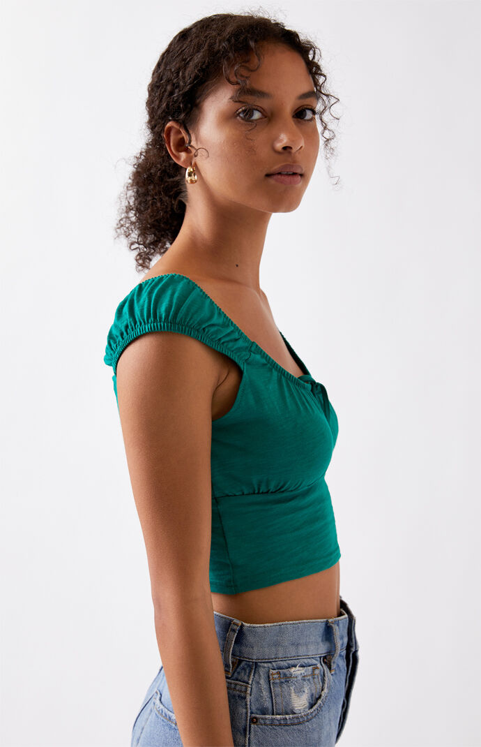 Rose Gathered Top