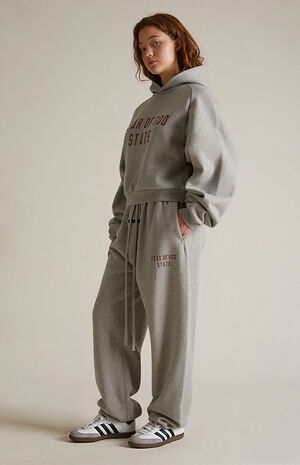 Women's Dark Heather Oatmeal Sweatpants image number 2