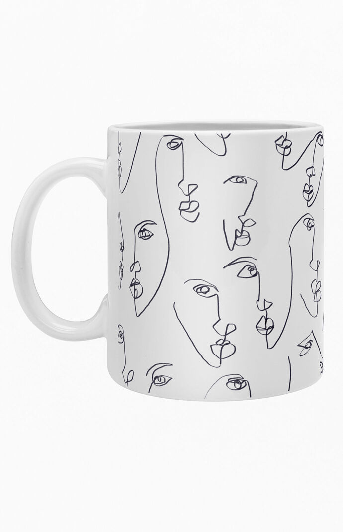 Twin Flames Black And White Coffee Mug
