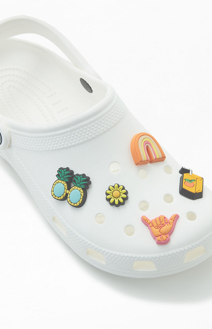 【関税込み】Sunshine Is Fine 5 Jibbitz Pack - Crocs - Multi Crocs 5 Pack Sunshine Is Fine Jibbitz Charms | PacSun