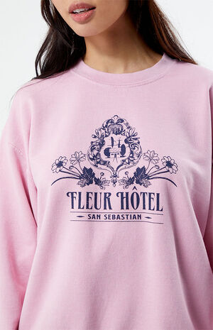 Fleur Hotel Crew Neck Sweatshirt image number 2