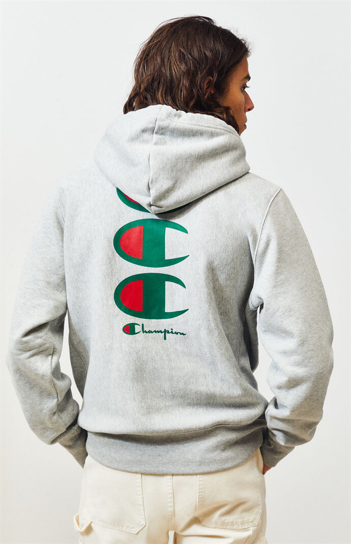 champion hoodie with c on sleeves