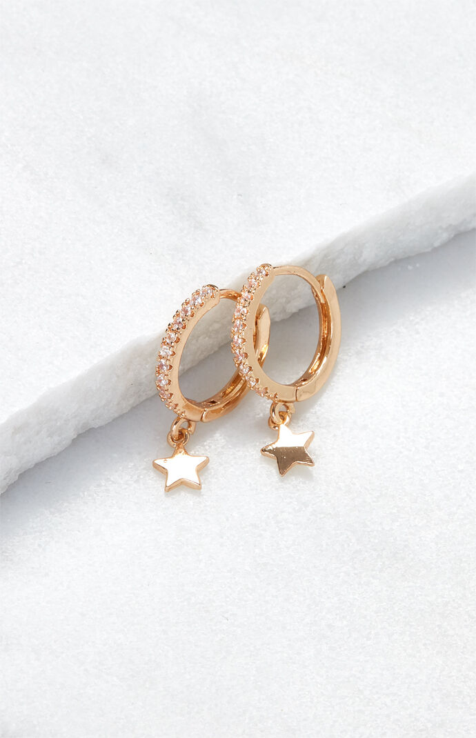 Star Gold Earrings