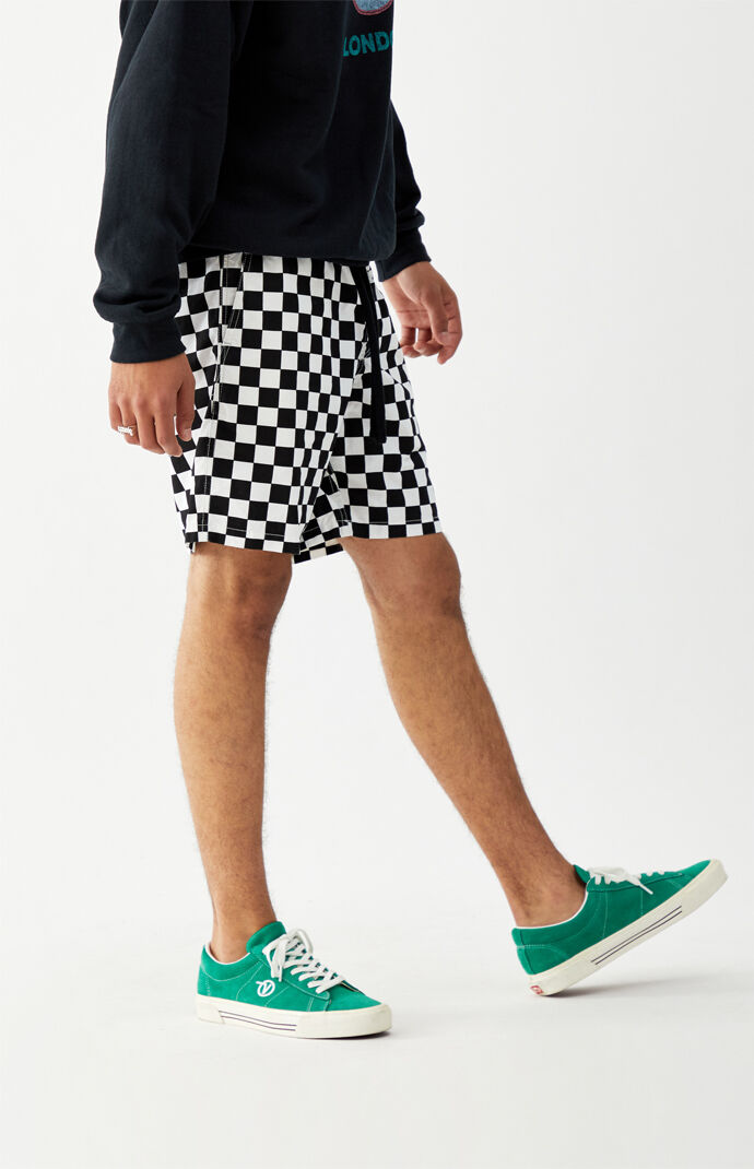 Checker Range Drawstring Shorts