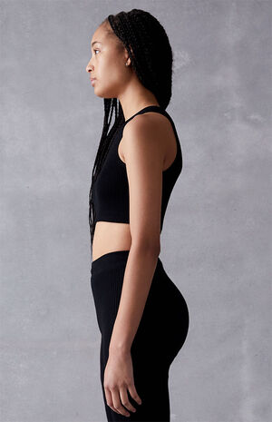 Women's Jet Black Tank Top image number 2