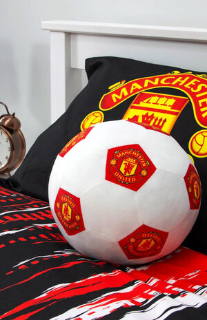 Manchester United FC 3D Fluffy Stuffed Toy Soccer Ball Cushion image number 2