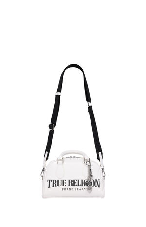 White Bombe Logo Satchel image number 8
