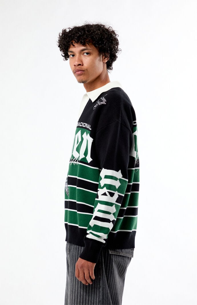 Pacsun Omen Long Sleeve Polo Sweater Shirt