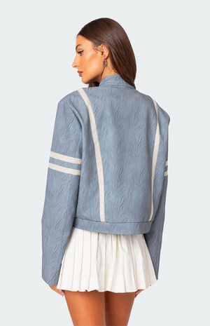 Rockstar Oversized Faux Leather Jacket image number 4