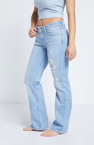 Light Indigo Low Rise Bootcut Jeans image number 3