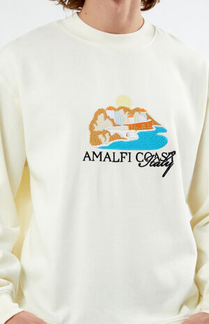 Amalfi Coast Embroidery Crew Neck Sweatshirt image number 2