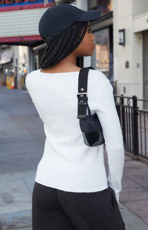 John Galt Silver Athern Thermal Long Sleeve Top