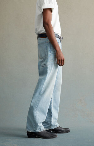 Light Indigo Baggy Jeans image number 3