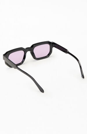 Black&nbsp;Rectangle Sunglasses image number 2