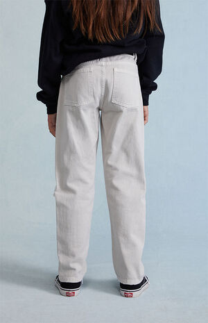Ultra Washed Grey Straight Leg Jeans image number 4