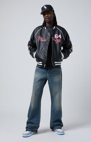 Jordan Tinted Baggy Bootcut Jeans Medium Indigo image number 2