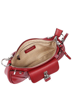 Red Moto Charm Shoulder Bag image number 6