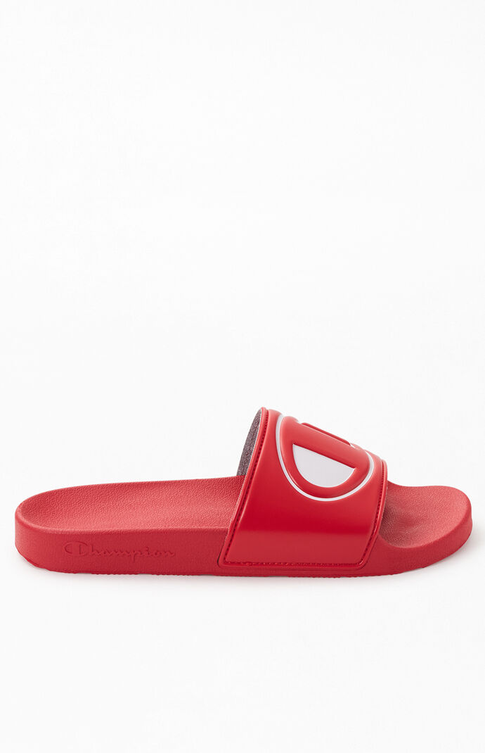 Red IPO Slide Sandals