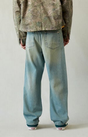Dylan Baggy Jeans Light Blue Green Tinted image number 4