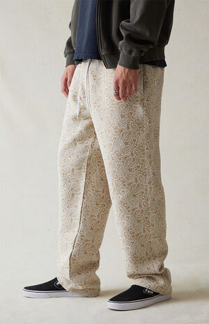 Canvas Printed Paisley Slim Trousers image number 3