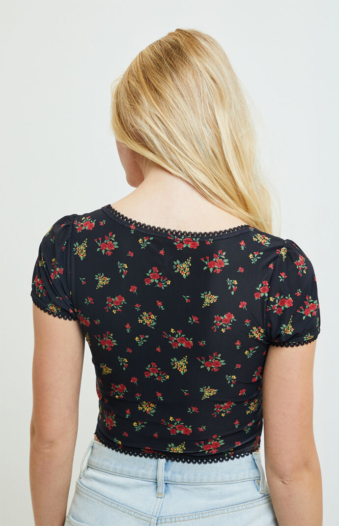 Mesh Bow T-Shirt